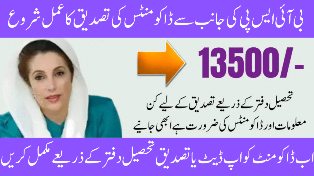 The New Payment Document Verification Procedure (BISP 8171)